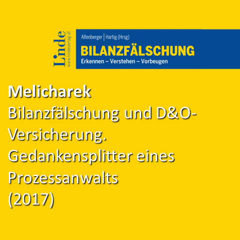 Melicharek: Bilanzfälschung bei Privatstiftungen (Altenberger | Hartig, 'Bilanzfälschung', 28. Dezember 2017)